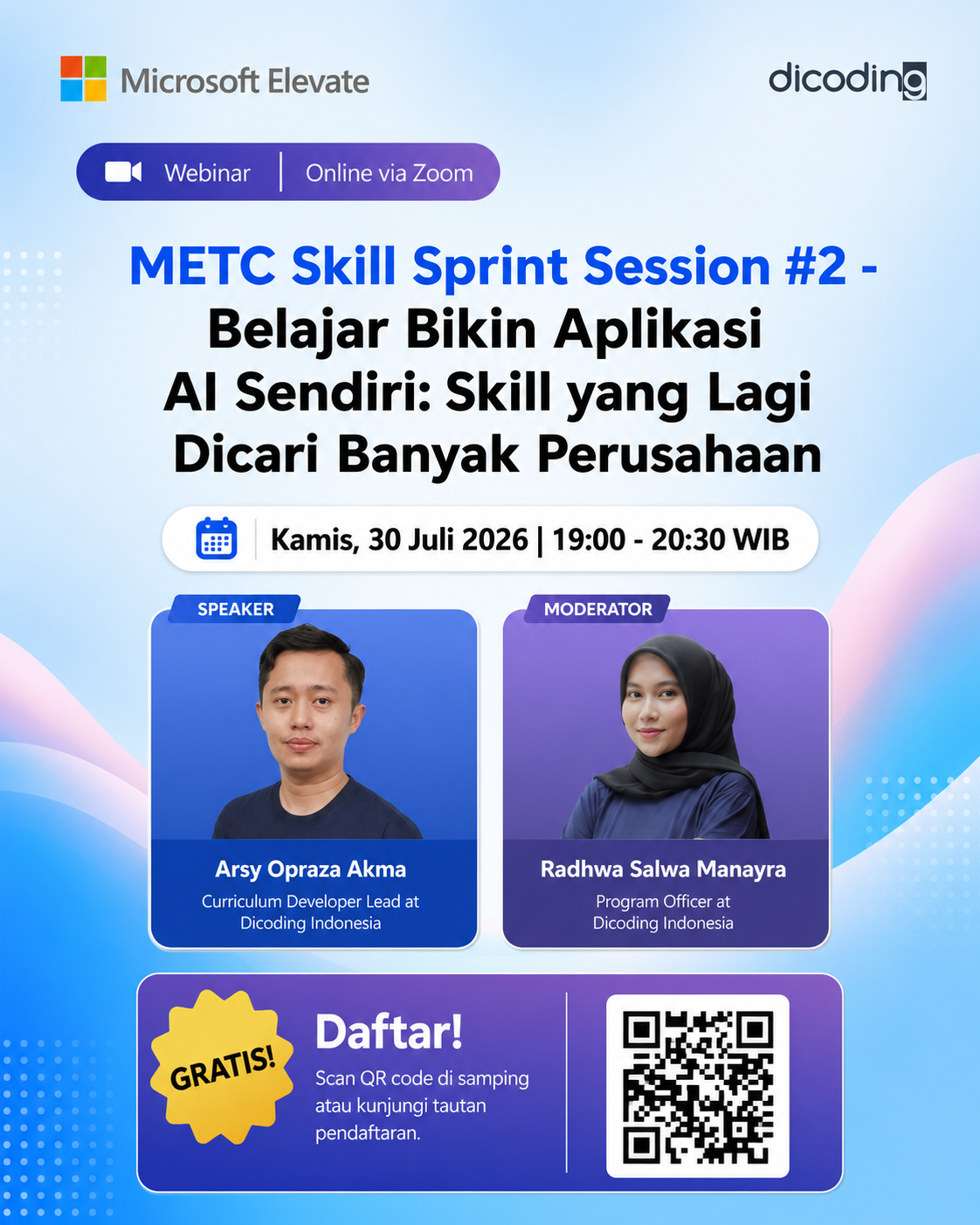 Microsoft Elevate dan Dicoding Gelar METC Skill Sprint Session #2 tentang Pembuatan Aplikasi A